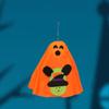 2pcs Creative Halloween Pendant Cute Ghost Ornament Ghost-shaped Hanging  Activity Decoration Props