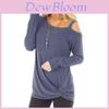 Elegant Women Off One Shoulder Long Sleeve T Shirt Stylish Casual Blouse Tunic Top