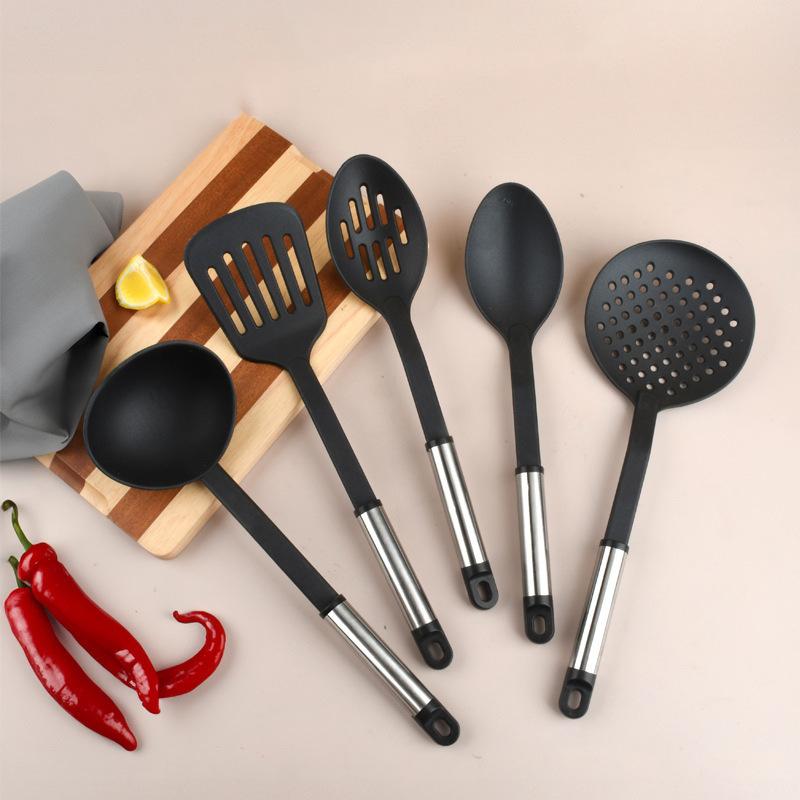 Nylon Kitchenware 19 Piece Household Cooking Spatula and Spoon Set Kitchen Cookware Baking Tools Set