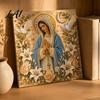 Fint håndverk Kunstsett DIY Jesus Perlesett Diamantmaling for Voksne Kristent Mosaikk Dekorative Balkongdeler Håndverk Kristus Edelstenshåndverk,