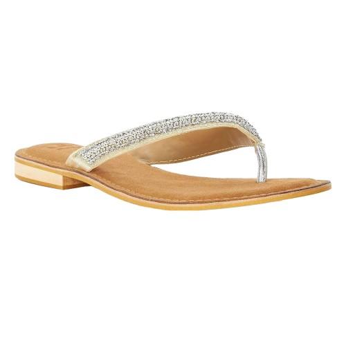 Dune London Womens/Ladies Labyrinth Beaded Suede Toe Post Flat Sandals