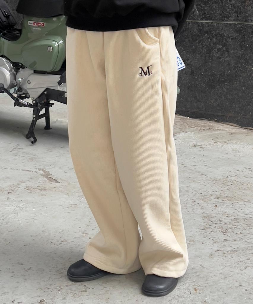 Mucent Nest Corduroy Wide Pants Unisex (2 Colors)