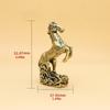 Horse Year Chinese Statue Brass Wealth Figurine 2026 Horse Year Table Ornament for Nightstand Bookshelf Cabinet Family Friends