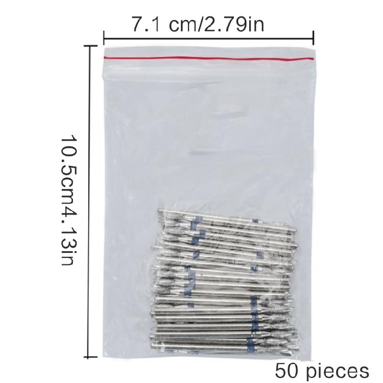 50Pcs Cuticle Drill Bit Cuticle Drill Bits for Nails Diamond Nail Drill Bits
