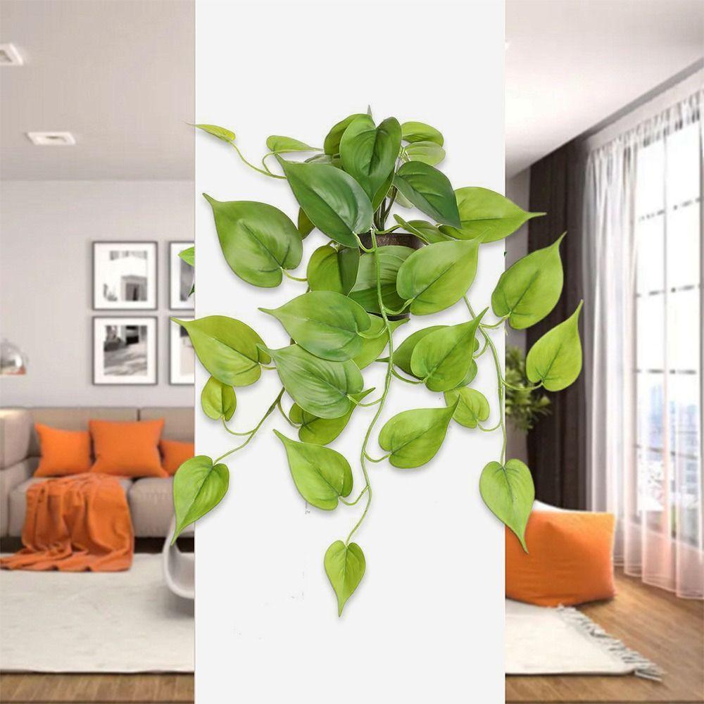 Green Simulated Green Vines Desktop Ornament Faux Grass Lifelike Artificial Plant  Wedding Party
