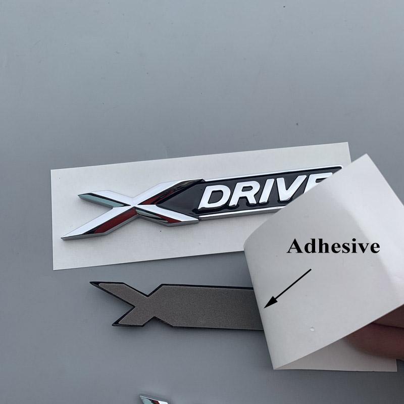 3D Car Rear Trunk Badge Emblem Xdrive Sticker Nameplate Logo For BMW X Drive E90 E46 320d 320i 530d E36 E60 F10 G20 Accessories DI3