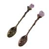 Nordic Home Natural Amethyst Bar Stirring Scoop Tableware Tea Spoon Kitchen Supplies Coffee Spoon