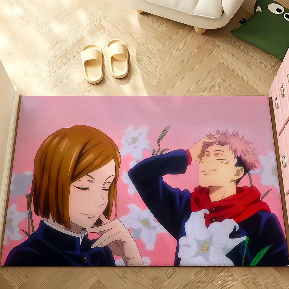 Anime J-Jujutsu K-Kaisen Cool Carpet Bathroom Anti-slip Mat Door Mat Home Decoration Mat Entrance Door Mat Scratch-resistant Mat