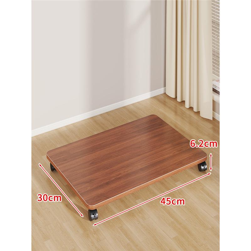 Multi-Purpose Movable Storage Tray with Casters: Floor Stand, Shelf, Bracket, and Container