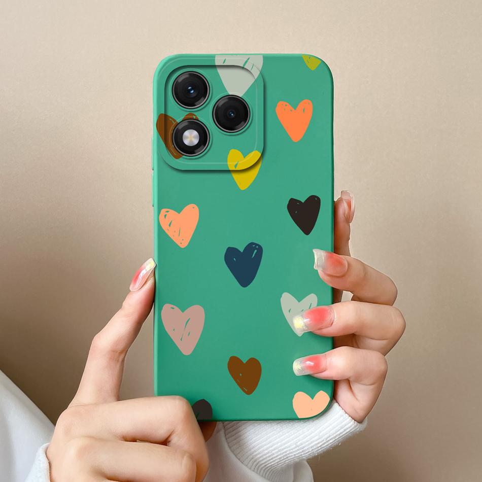 For Honor 400 Lite Case Butterfly Heart Soft Liquid Silicone Full Protection Anti Drop Phone Back Cover For Honor 400Lite Funda
