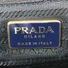 PRADA Big logo triangle logo plate Tote bag with metal handle and flap Hand Bag