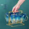 Nordic Gradient Marble Teapot Set: Thickened Glass Cold Water Jug with High-Capacity Borosilicate Marble Teapot