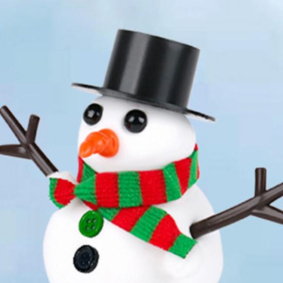 41/86/96/117/131Pcs/Set DIY Christmas Clay Snowman Kit Kids Handmade Build a Snowman Modeling Clay Crafts Xmas Stocking Stuffers Holiday Gift