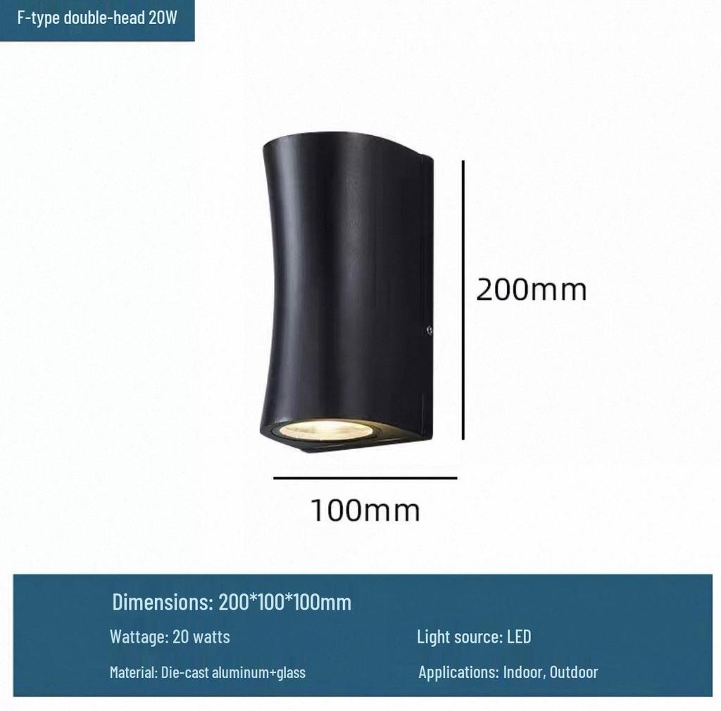 Modern Minimalist Four-Leaf Clover Outdoor Waterproof Wall Light for Courtyard, Balcony, and Aisle Decoration