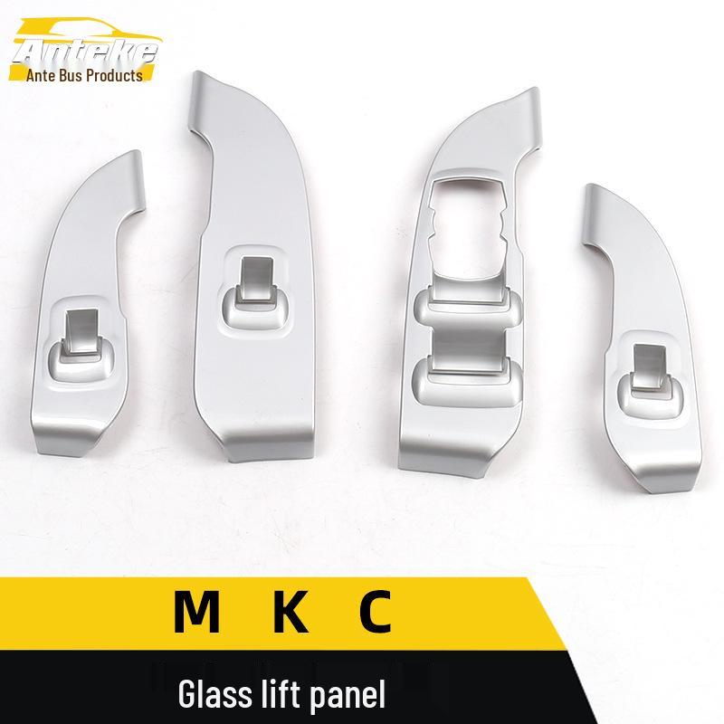 MKC Electroplated Glass Lift Panel Frame & Window Armrest Sequin Car Accessories