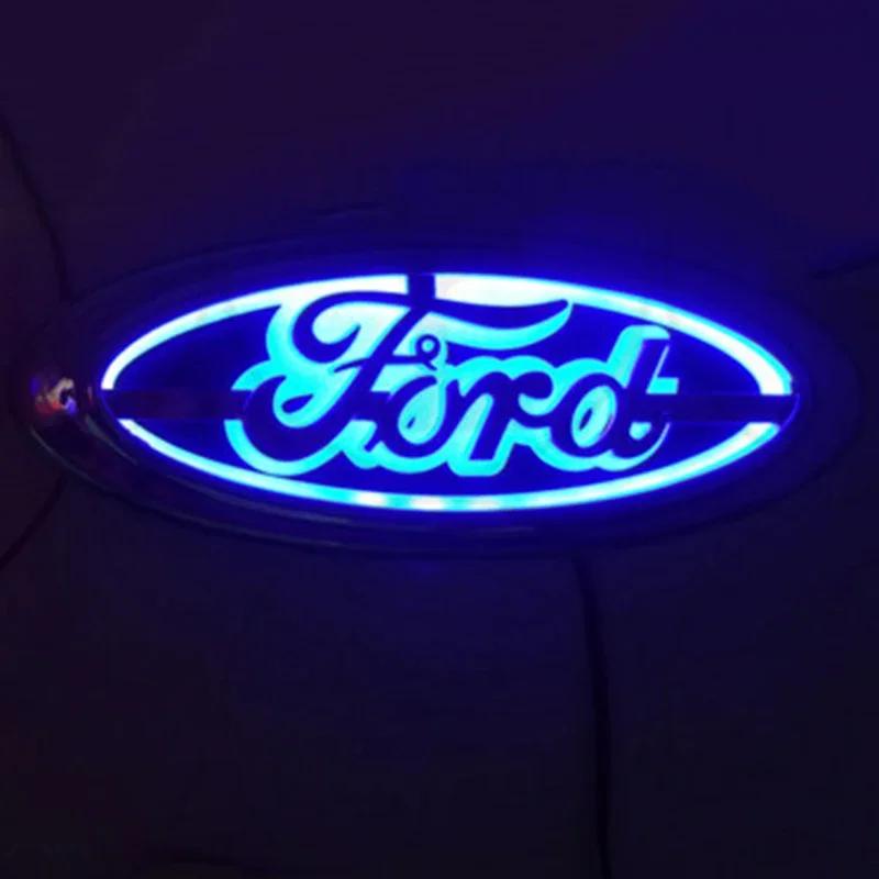 

Car Sticker 14.5X5.6cm Car LED Emblem Light for Ford Kuga Focus Mondeo Mustang Fusion Mk2 Mk3 Fiesta Mk6 Explorer Logo Badge Acc синій