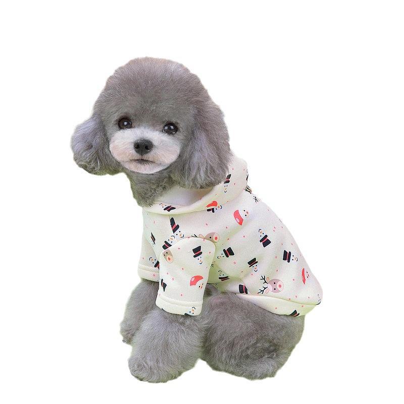 Christmas Hooded Sweatshirt for Dogs - Teddy & Bichon Styles