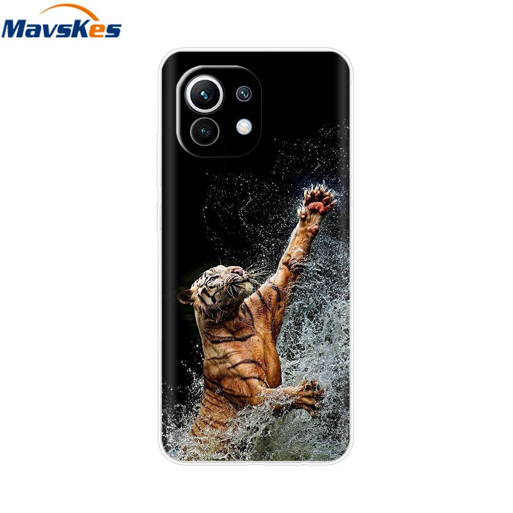 Clear Case for Xiaomi Mi 11 Lite NE 5G Mi11 lite Soft TPU Transparent Shockproof Phone Cover For Xiomi Mi11lite Mi 11 lite NE 5G