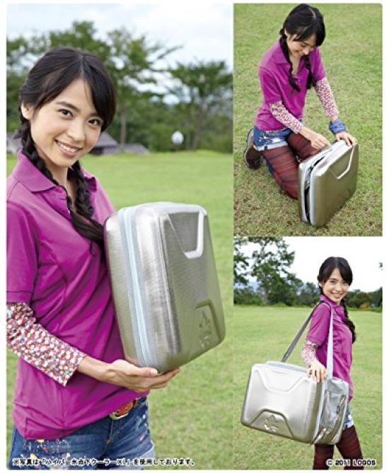 LOGOS Hyper Ice Cooler Medium Size Foldable Cooler Disaster Preparedness Bag, (81670070), Silver, Box,