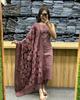 Designer Top Tunic Kurta Pant Dupatta Set Indian Women Bollywood Kurti Salwar Suit
