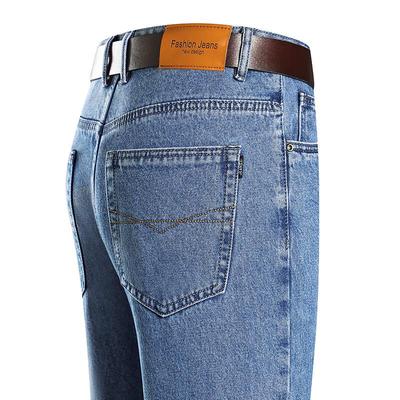 YILITENG Herren Verdickte Baumwolle Elastische Gerade Jeans