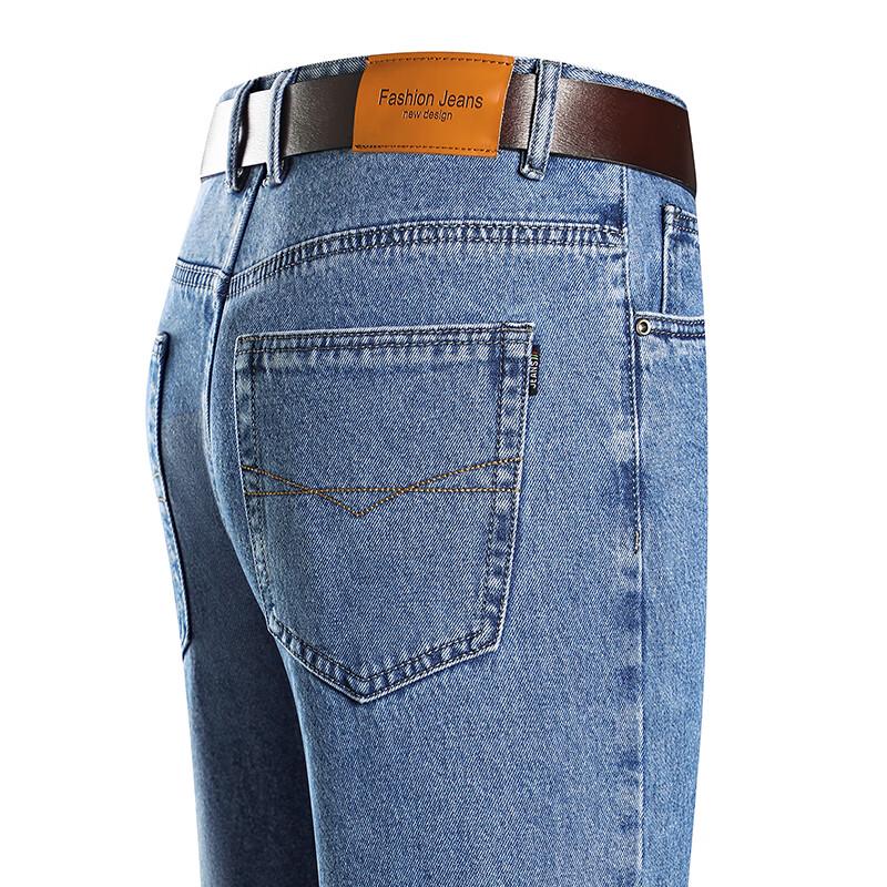 

Yiliteng Men s A/W Thickened Stretch Loose Straight Jeans YTMSDKY6026 32