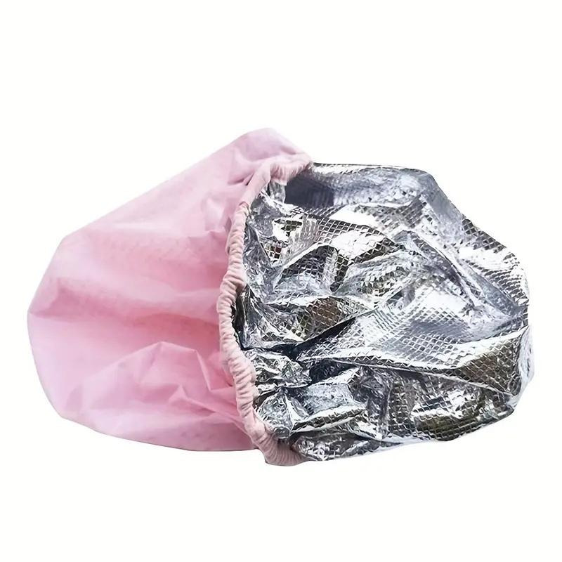 Self-Heating Tin Foil Hat Thickened Heating Steam Hair Mask Cap Portable Hair Salon Smooth Hair Oil Baking Cap
