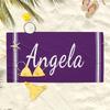 Custom Name Beach Towel - Ultra Absorbent, Quick-Dry Polyester, Perfect for Swimming, Camping & Travel - Modern Style, Low Lint