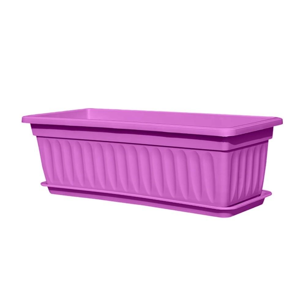 Colorful Rectangular Flower Pot Plastic Vegetable Planting Container Quality Garden Planter  Patio