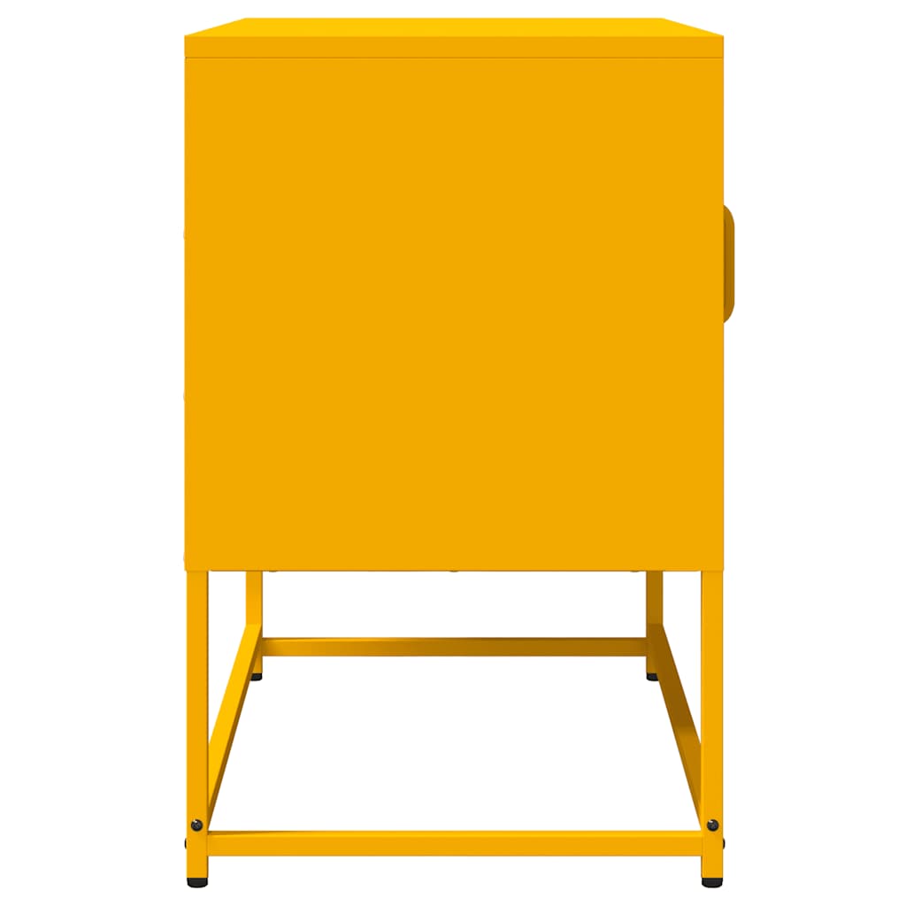 TV Stand Mustard Yellow 68 X 39 X 60.5 Cm Cold Rolled Steel