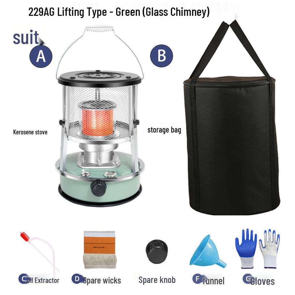 Portable Windproof Kerosene Heater & Stove for Camping, Ice Fishing, and Home Use