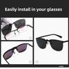 Herren Autofahren Clip-on Sonnenbrille Brille Vintage Damen Quadratisch Nachtsicht Angeln UV400 Sonnenbrille Lunettes eil Homme