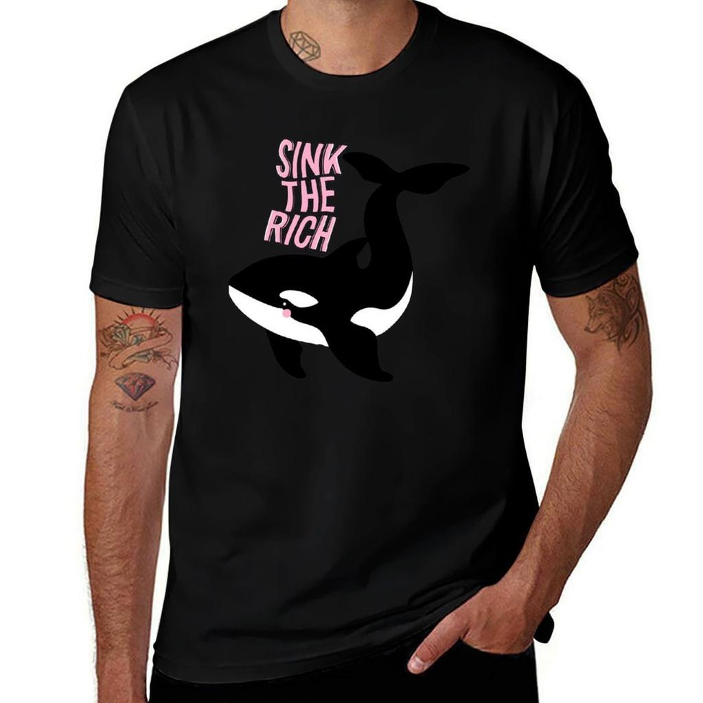 Versenke die reichen Orca T-Shirts Thanksgiving Lässiges T-Shirt