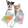 Pet Cotton Rope Toy With Colorful Tail Ball For Cats And Dental Chewing