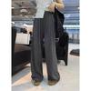 Korean Style Wide-Leg Floor-Length Women's Drawstring Pants - Autumn/Winter 2025