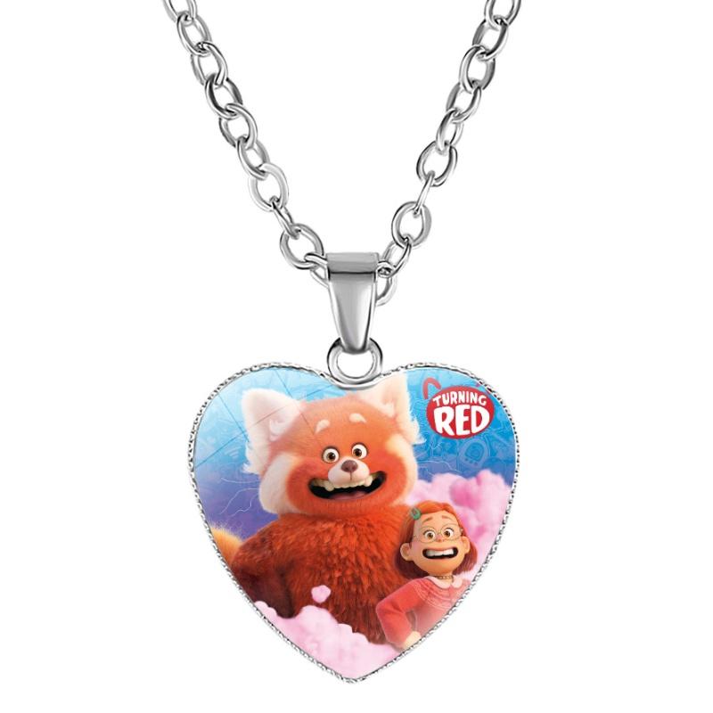 Stunning Turning Red Anime Heart Necklace For Fashionable Women