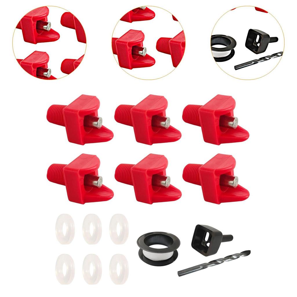 ABS Hühner-Trinkbecher mit horizontalen Nippeln, auslaufsicher, einfach zu installieren, Geflügeltränke für Hühner im Hinterhof