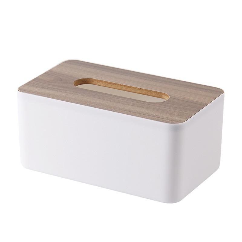 Multifunctional Nordic Style Desktop Tissue Box for Restaurants and Home Storage