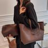 IELGY All-Match Casual Soft Leather Shoulder Bag Large Capacity Atmospheric Tote Bag