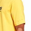adidas T Shirts Men's Yellow Crew Neck Moderate Straight Fit IC9818