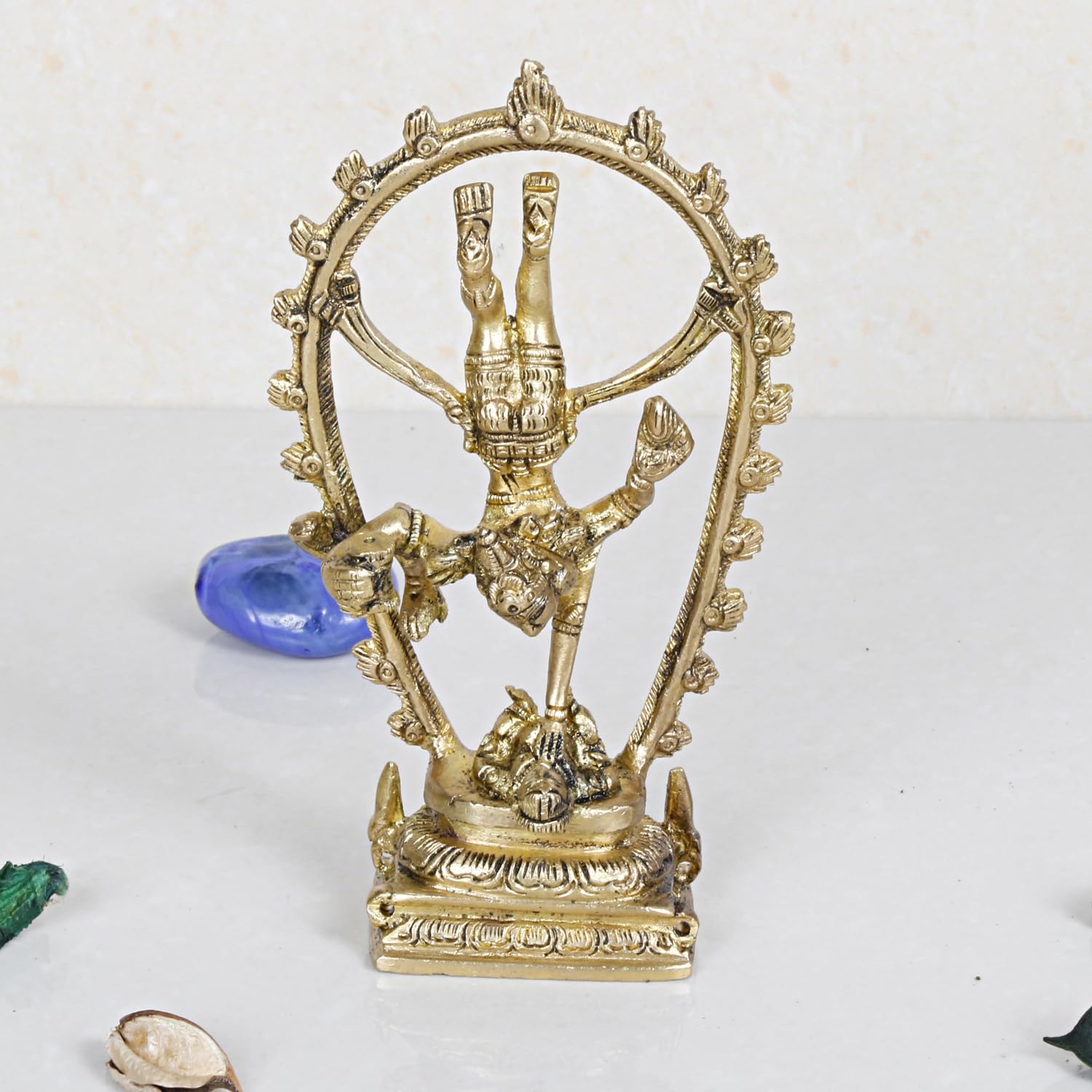 

Natraja Statue Idol Of Lord Shiva Ji Dancing Natraj Murti, Brass - 6 Inches