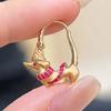 Playful Sausage Dog Stud Earrings Sturdy Alloy Material Comfort Fit Ear Accessories For Sensitive Skin