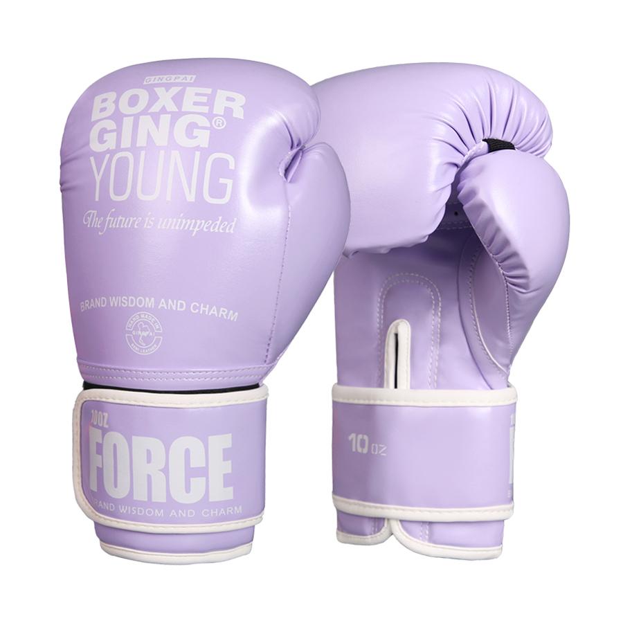 GINGPAI Professional 6oz-12oz PU Leather Boxing Gloves for Women and Children Free Fighting Sanda MMA Muay Karate Outdoor Use