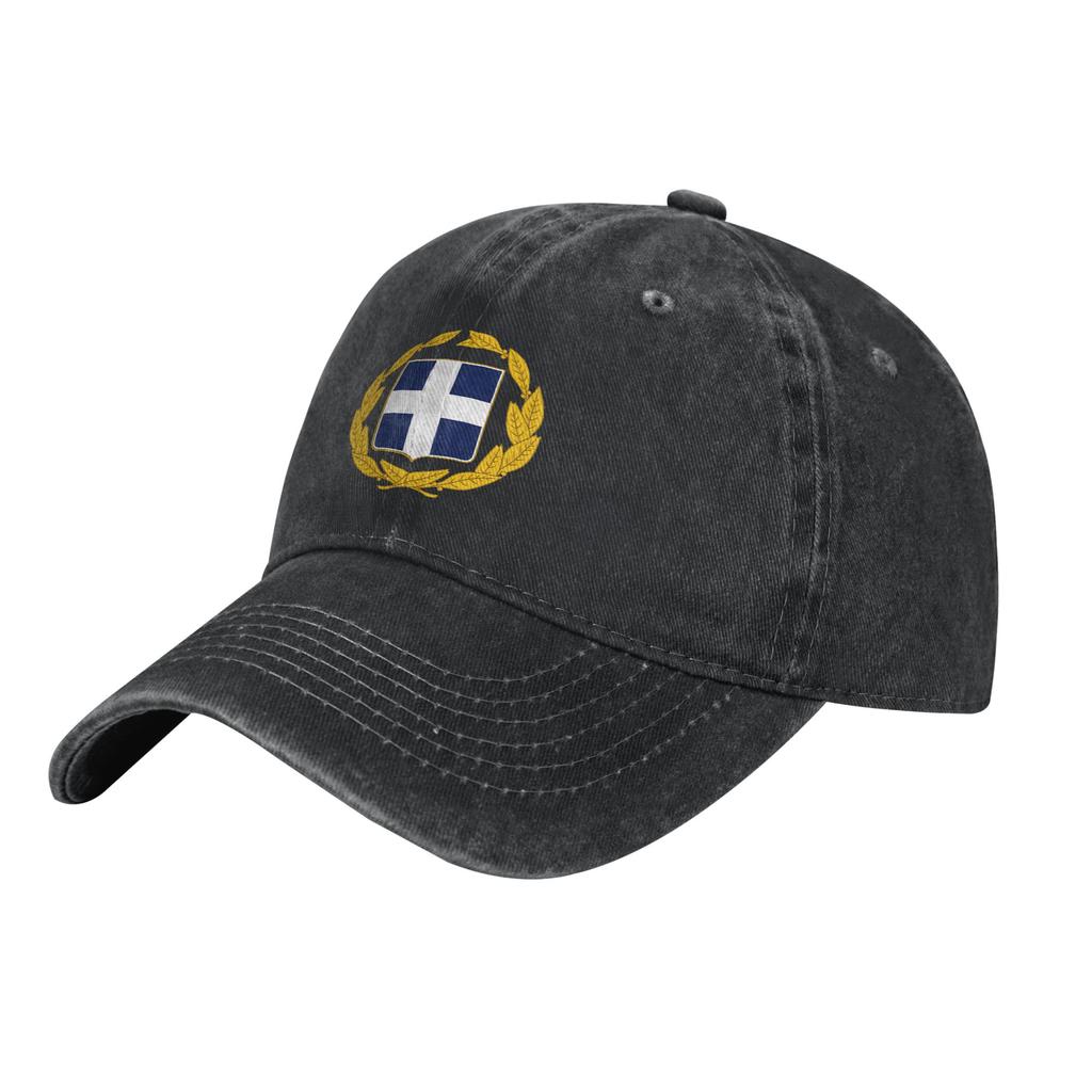 Baseballkappe Wappen von Griechenland Sommer y2k Coole Trucker-Kappe Unisex Unisex Individuell DIY Outdoor-Sport Atmungsaktiv Snapback-Kappe