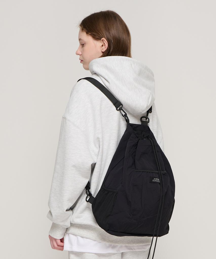 Roidesrois Drawstring Backpack (Black)