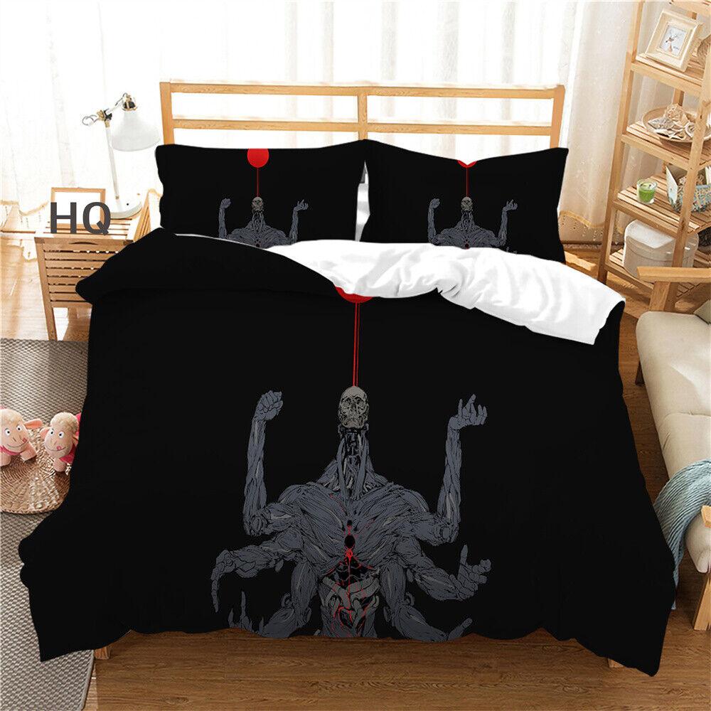3D Skull Duvet Cover Youth Comforter Cover Home Textiles Bedding Set Pillowcase