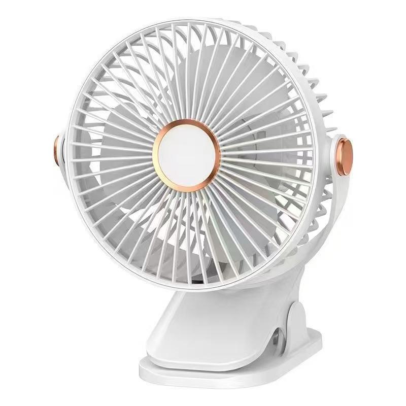 Rechargeable Portable Clip Fan - USB Desk & Dorm Fan for Home, Office, Bedside, Outdoor