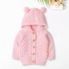 Yousheng Baby Kapuzenjacke mit Ohren Plüsch Wintermantel für Neugeborene Kleinkinder Weiche Fleece-gefütterte Oberbekleidung Kinder Weihnachts-Geburtstagsgeschenke für 0-24M