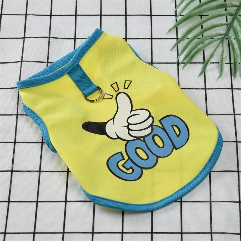 

Cool Pet Sleeveless Vest with Buckle Summer Puppy Dog Clothes for Small Dogs Pomeranian Pinscher Schnauzer Cat mascotas Clothing XS-advise 0.6-1.2kg