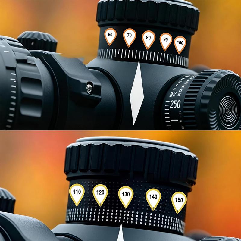 

10 Аркушів Наліпки на Барабанчики Прицілу Міцні Водонепроникні Маркувальні Наліпки для Регулювання Висоти та Бокового Відхилення one size